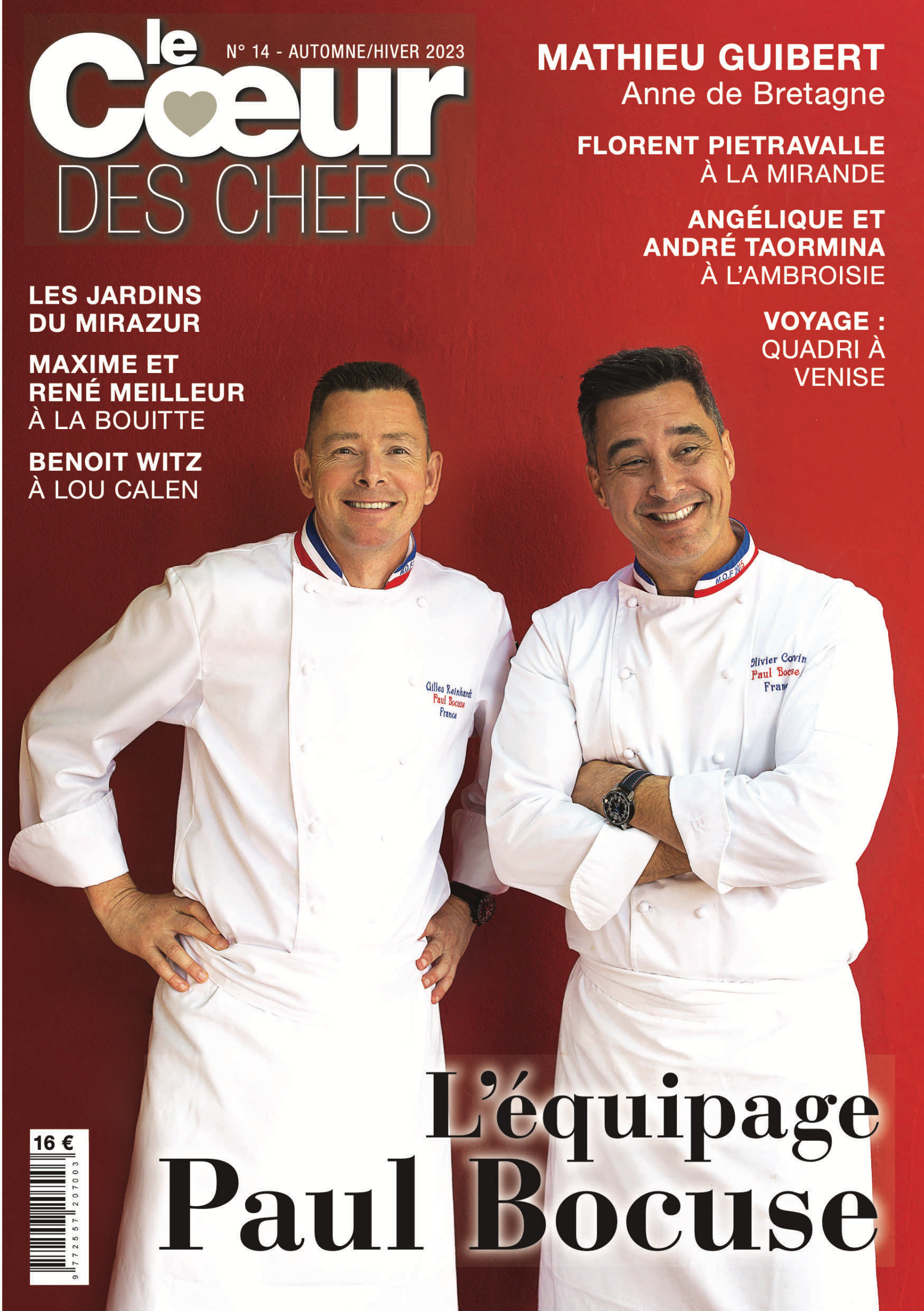 Privé : COMMANDE x 10 Revues du Coeur des Chefs – Parution n°14 Automne/Hiver 2023-2024
